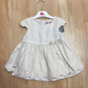 Boboli Baby Girl Linen Dress NWT S 9m, 2Y